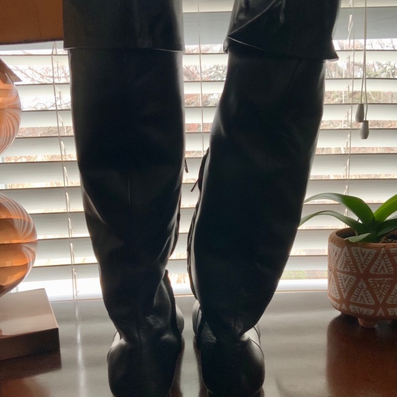 Black Leather Boots - Picture 6 of 7